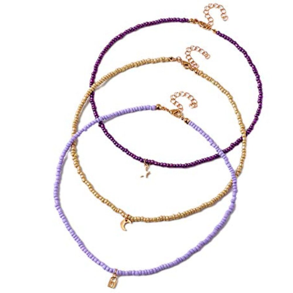 Free People Multilayered Colorful Beads Necklaces
